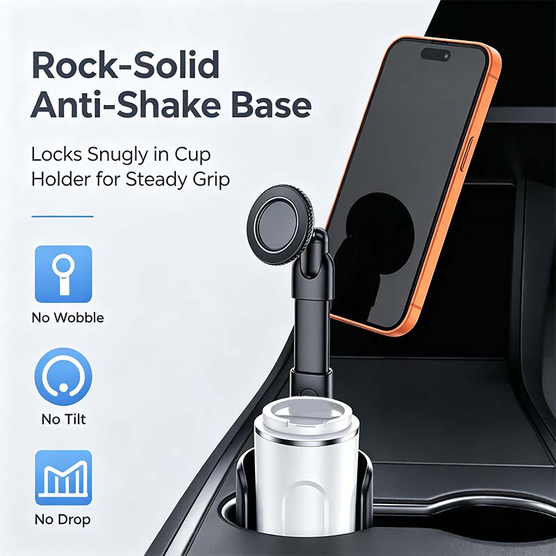 Cup Holder Phone Mount 360 Adjustable Non-Slip Anti-Shake Universal Stand🚗📱