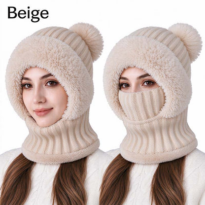 Girls' 3-in-1 Fleece Winter Balaclava - Keep Warm Face Covers & Mask 👧❄️