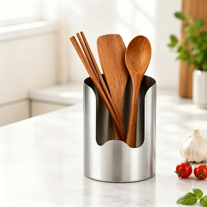 1 Count, Thickened Stainless Steel Utensil Organizer🥄🏠