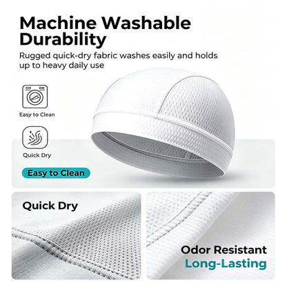 Full Mesh Cooling Helmet Liner Skull Cap - Ultra Breathable Sweat Wicking Hat for Hard Hats🧢