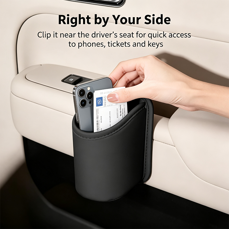 Car Cup Holder Accessory, Multi-Purpose Drink & Water Bottle Storage Pouch🚗