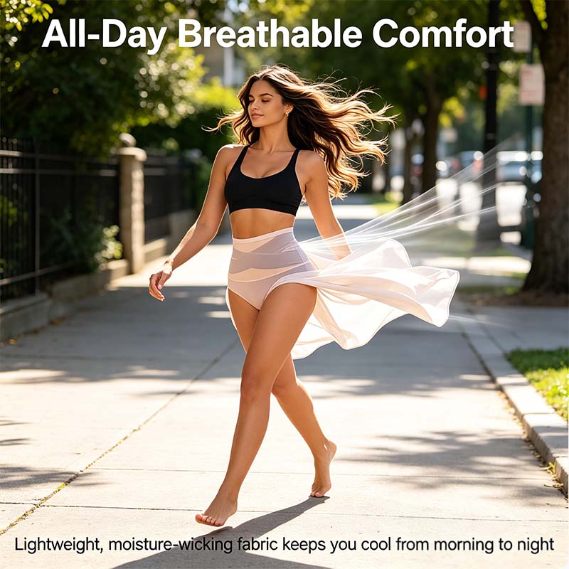 Women's Sheer Sexy High  WaistShapewear Panty,Burr basketsShaper Firm Control 💃