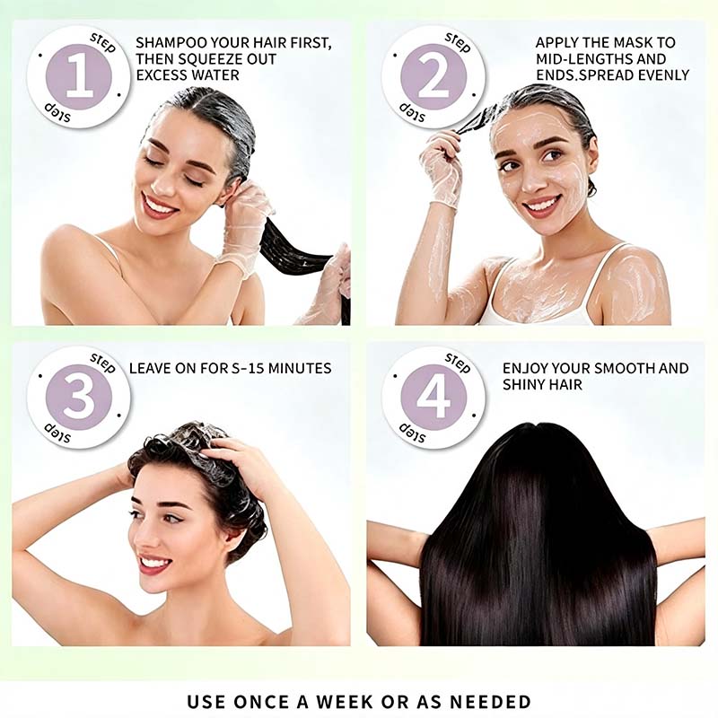 Keratin Repair Hair Mask,Deep Conditioning Hair Treatment for Damaged Hair💇‍♀️