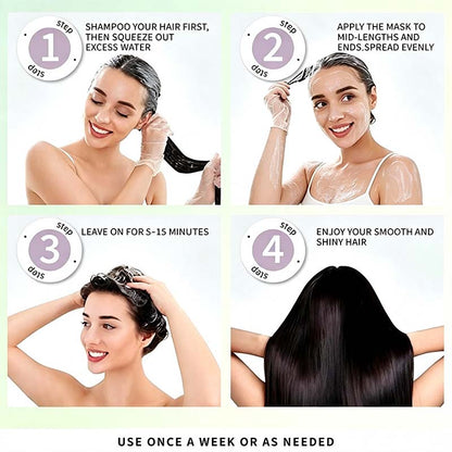 Keratin Repair Hair Mask,Deep Conditioning Hair Treatment for Damaged Hair💇‍♀️