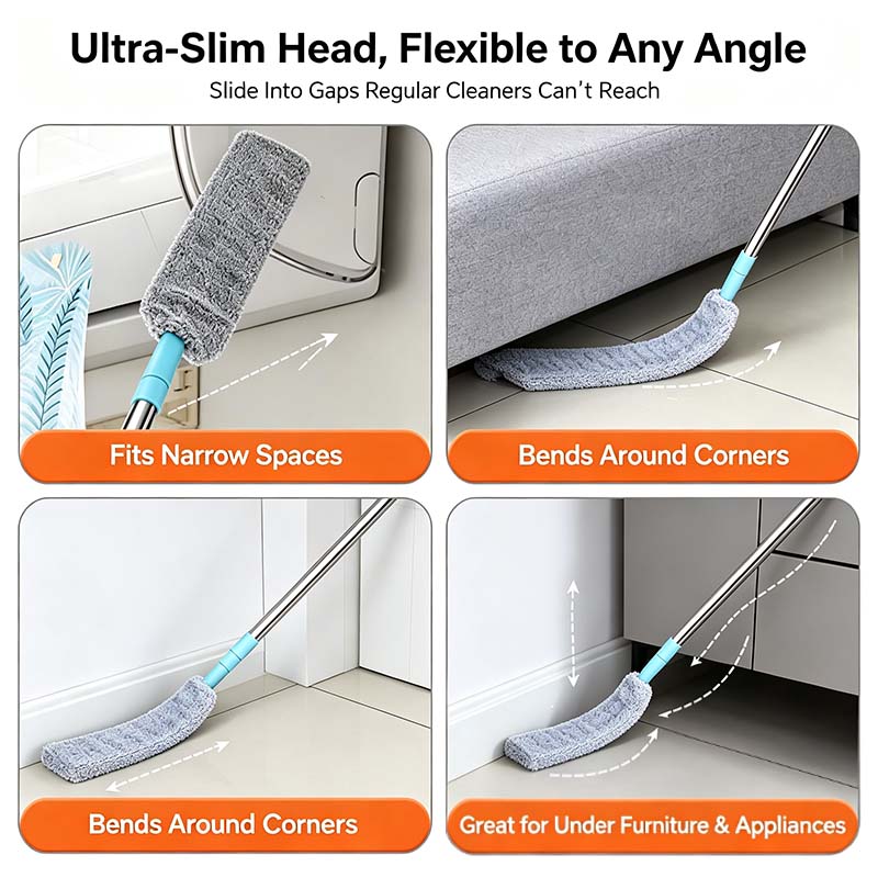 Replacement Gap Duster for Home Coner Place Durable Flexible Arbitrary Bending Microfiber Dust Brush🧹