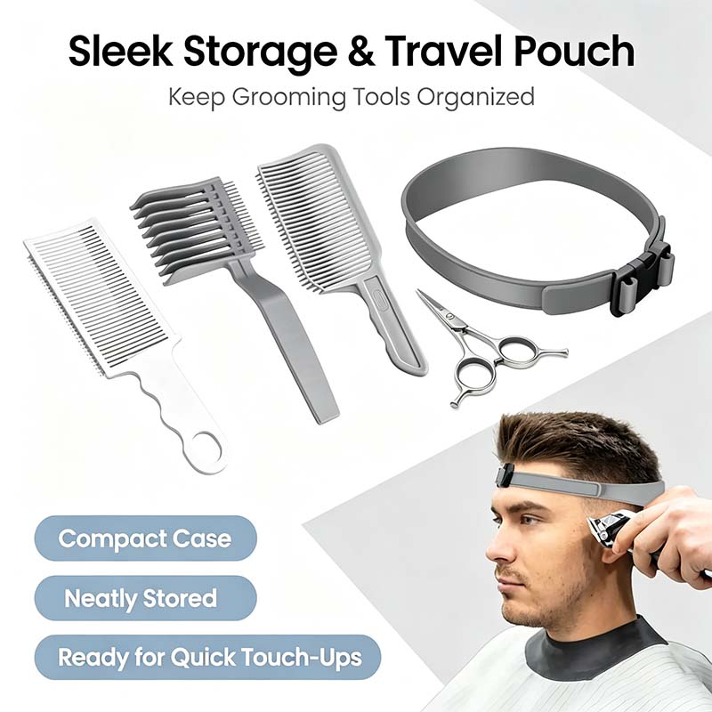 Unisex 4-Piece Hair Cutting Guide Kit - Professional Barber Haircare Equipment✂️