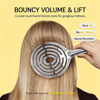 Anti-Static Hollow Round Bristle Brush - Massaging Design💇‍♀️✨
