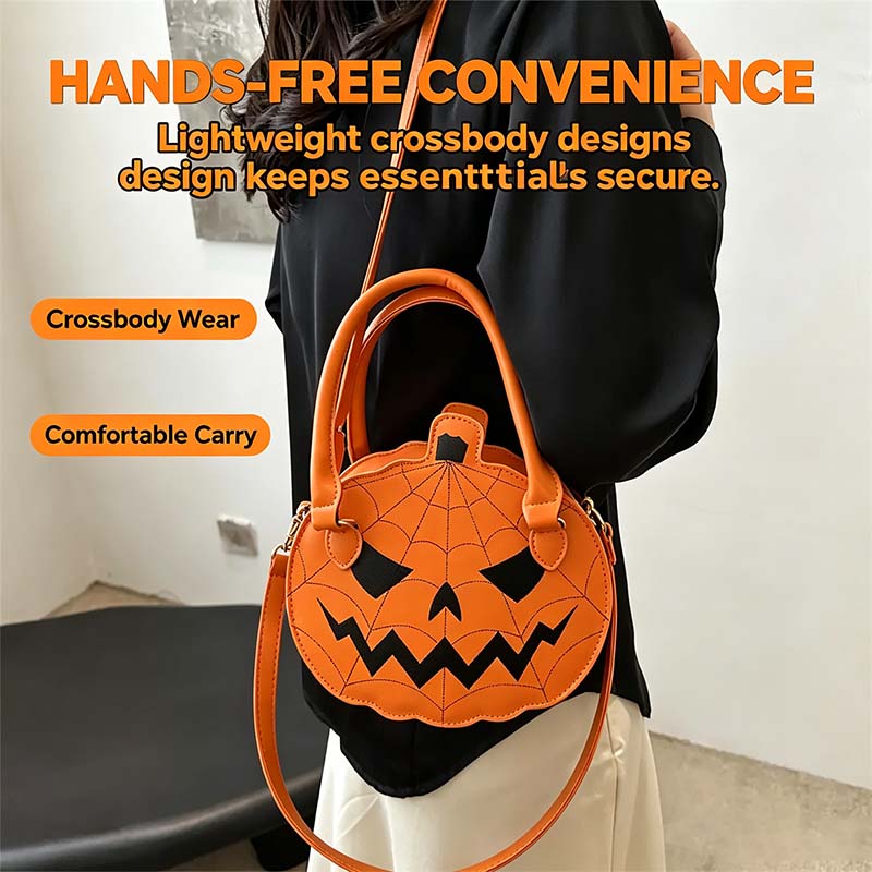 Halloween bag spiderweb detailing
