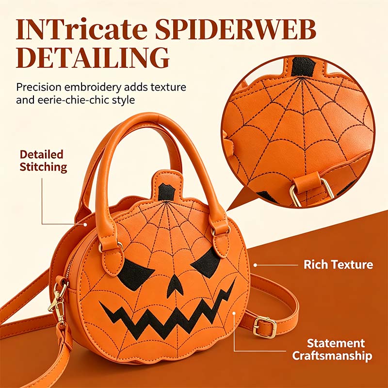 Halloween pumpkin crossbody bag