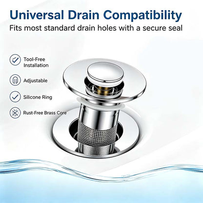 Bathroom Sink Drain Strainer, Pop Up Sink Drain Strain, Bathroom Sink Stopper 🔧✨