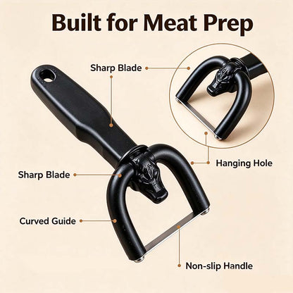 2-in-1 Handheld Meat Cutter and Fat Trimmer, Meat Fat Trimming Tool🥩
