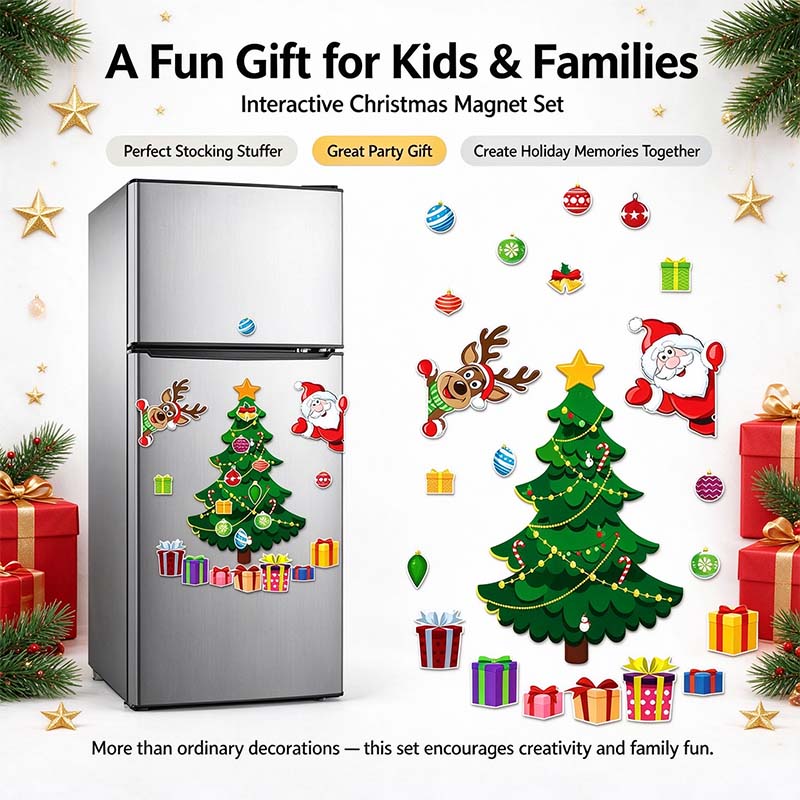 Christmas Refrigerator Magnets, Christmas Tree Magnets for Fridge Stickers Decoration 🎄