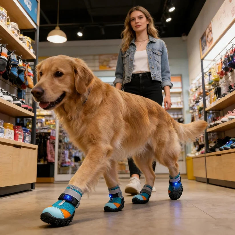 LED Light Integrated Pet Dog Shoes🐾