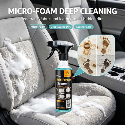 Multi-Purpose Cleaning Spray, Heavy Duty Dual-Action Degreaser & Stain Remover🚙