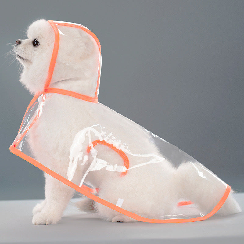 Transparent Thick Cape Dog Raincoat for Small Medium Dogs 🐾
