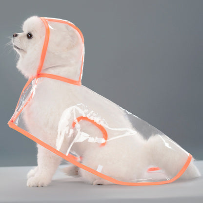 Transparent Thick Cape Dog Raincoat for Small Medium Dogs 🐾