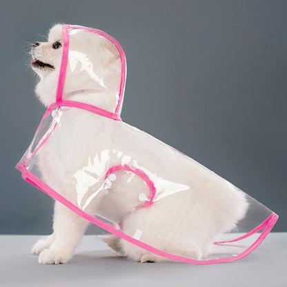 Transparent Thick Cape Dog Raincoat for Small Medium Dogs 🐾