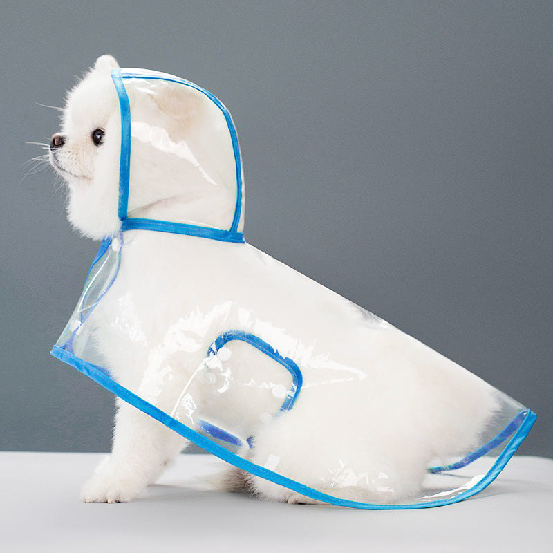Transparent Thick Cape Dog Raincoat for Small Medium Dogs 🐾