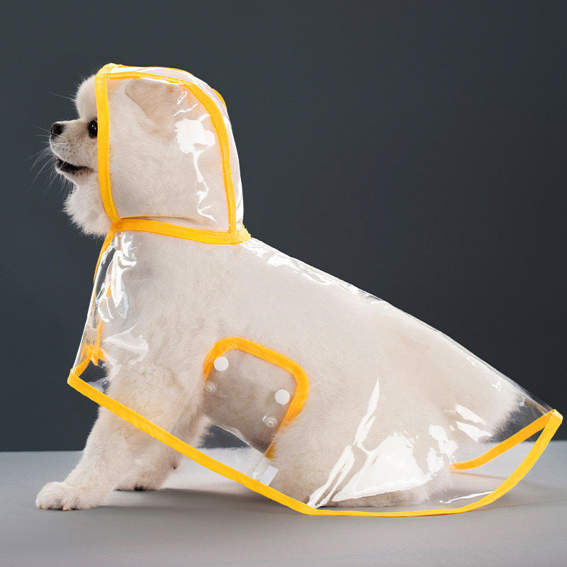 Transparent Thick Cape Dog Raincoat for Small Medium Dogs 🐾