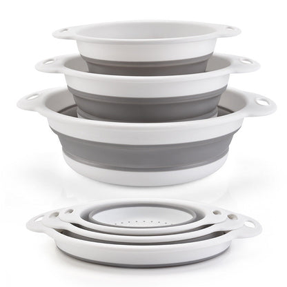 Collapsible Colanders 3-Pack Sturdy Kitchen Strainer Set 🥗