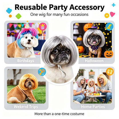 Dog Short Hair Wig Headband - Cute and Playful Pet Hair Accessory, Fun Accent, Fun🐶