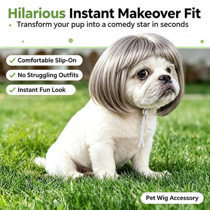 Dog Short Hair Wig Headband - Cute and Playful Pet Hair Accessory, Fun Accent, Fun🐶