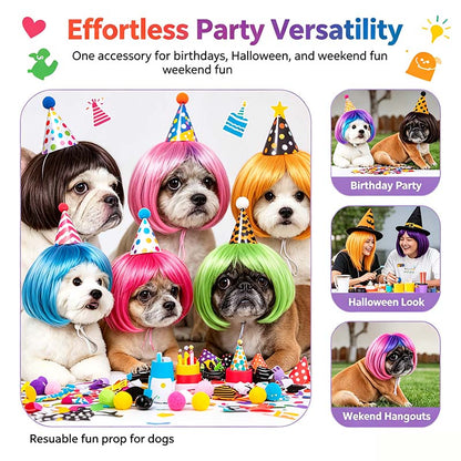 Dog Short Hair Wig Headband - Cute and Playful Pet Hair Accessory, Fun Accent, Fun🐶