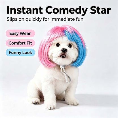 Dog Short Hair Wig Headband - Cute and Playful Pet Hair Accessory, Fun Accent, Fun🐶