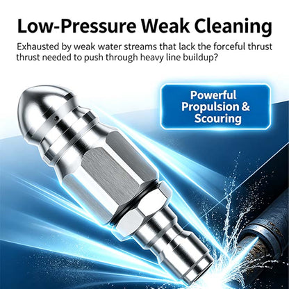 Washer Sewer Jetter Nozzle with Stainless Steel, Mini Compact Durable Sewer Jet Nozzle💧