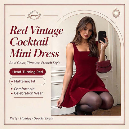 French Elegance Women's Short Fit Elegant Chic Dress, Elegant Dresses💃
