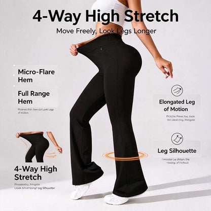 Women's Soft High-Stretch Micro-Flare Yoga Pants - Activewear Dance Athleisure 🧘‍♀️