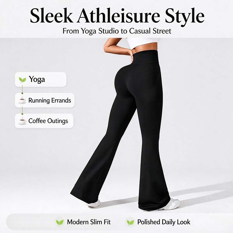 Women's Soft High-Stretch Micro-Flare Yoga Pants - Activewear Dance Athleisure 🧘‍♀️