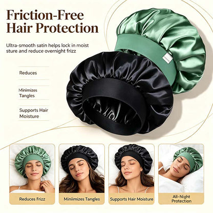 Bonnet for Men Hair Bonnet for Sleeping Double Layer Satin Bonnets 🧑‍🦰