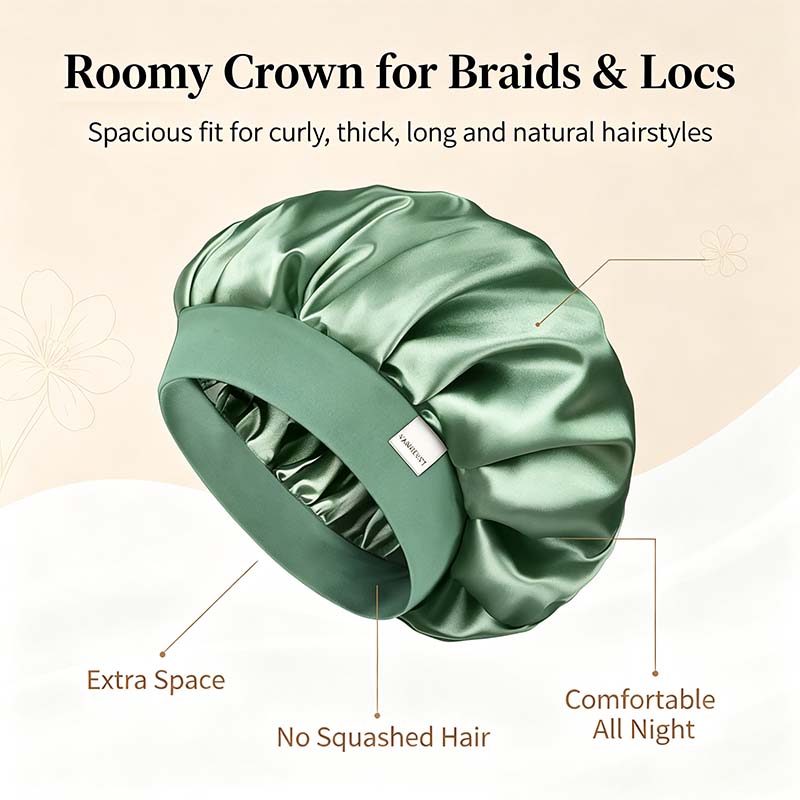 Bonnet for Men Hair Bonnet for Sleeping Double Layer Satin Bonnets 🧑‍🦰