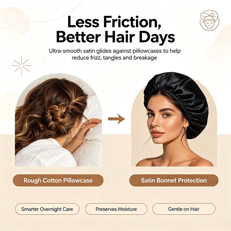 Bonnet for Men Hair Bonnet for Sleeping Double Layer Satin Bonnets 🧑‍🦰