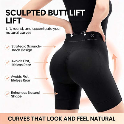 Tummy Control Butt Lifter Faja Bodysuit, Back Support Scrunch Back Open Design🍑