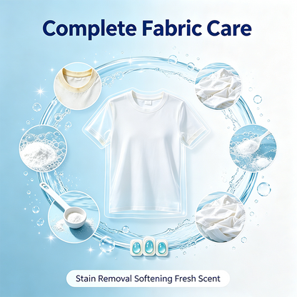 Clothes Whitening Stain Remover Powder, No Scrub Required For Yellow Stains🫧