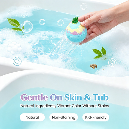 Easter Basket Stuffers for Boys & Girls - Skin-Soothing Bath Fizzies Gift Set🎁