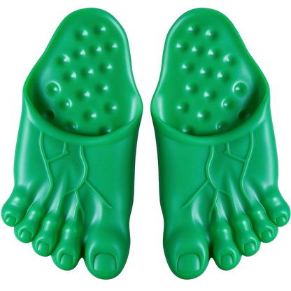 Unisex Monster EVA Sports Flat Slide Sandals - Footwear with Round Toe, EVA Upper 👣