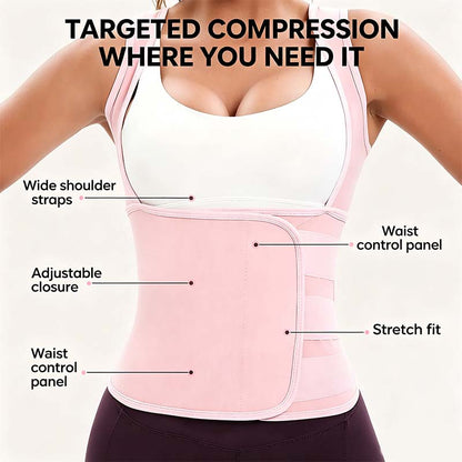 Women's Zip-Up Compression Shapewear Vest - Athletic Active Tops 🏋️‍♀️