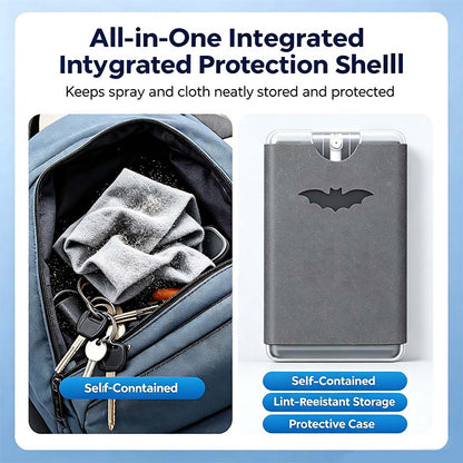 Portable Screen Cleaner Spray with Microfiber Cloth, Nano Streak-Free Cleaning✨
