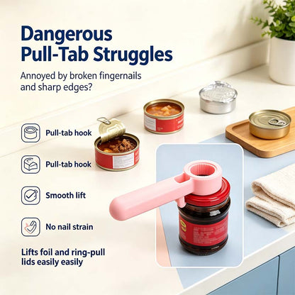 4-in-1 Multi-Function Bottle & Jar Opener, Bunny-Shaped Kitchen Opener Tool  🐰