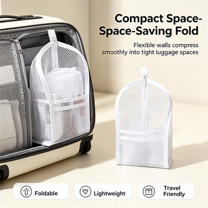 Standing Toiletry Bag Waterproof Foldable Travel Makeup Organizer🎒