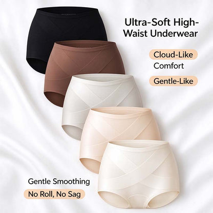 5-Pack Women's Classic Panties, Seamless High Waist Essential Underwear 🌸