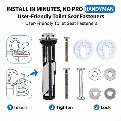 2PCS Universal Toilet Seat Bolt Kit Screws Quick Release Easy Install Toilet Seat Replacement Parts🚽
