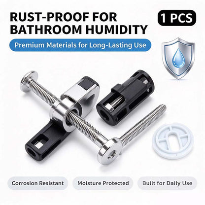 2PCS Universal Toilet Seat Bolt Kit Screws Quick Release Easy Install Toilet Seat Replacement Parts🚽