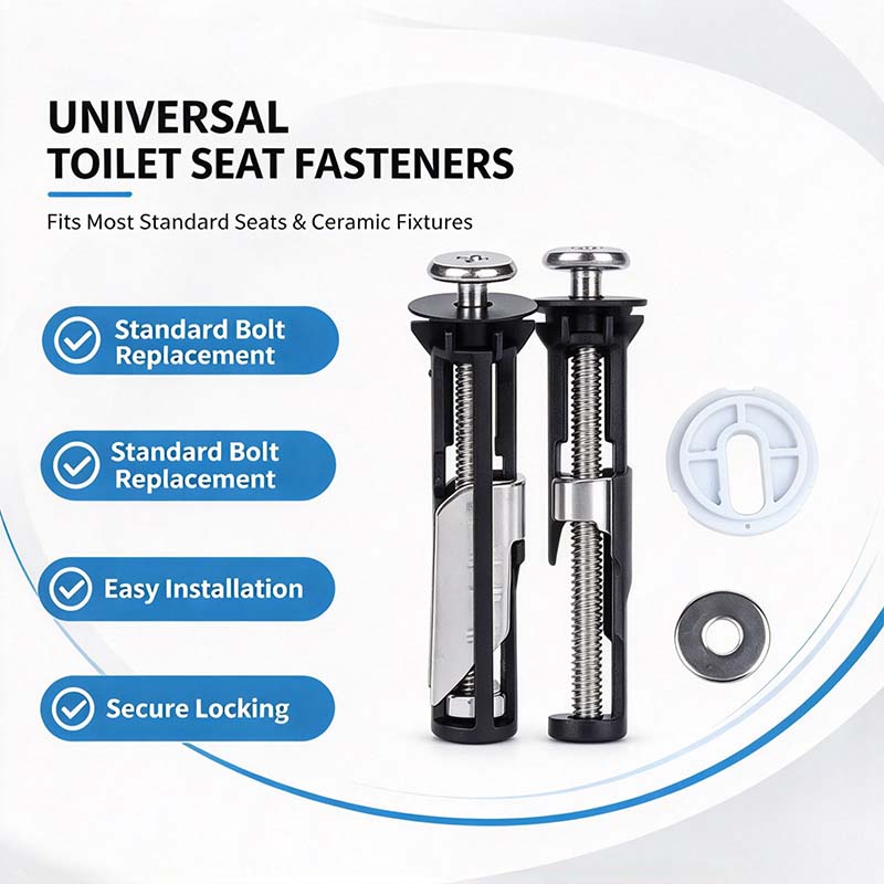 2PCS Universal Toilet Seat Bolt Kit Screws Quick Release Easy Install Toilet Seat Replacement Parts🚽