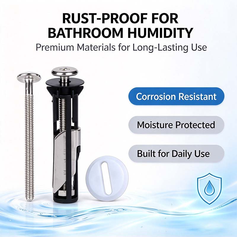 2PCS Universal Toilet Seat Bolt Kit Screws Quick Release Easy Install Toilet Seat Replacement Parts🚽
