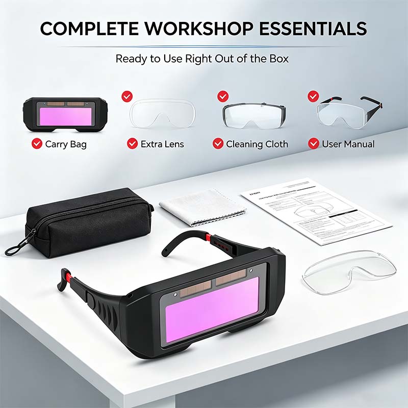 Industrial Welder Safety Glasses, Auto‑Darkening Welding Goggles🕶️🛡️