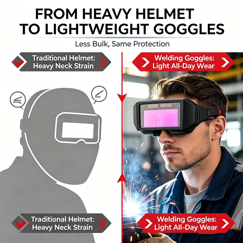 Industrial Welder Safety Glasses, Auto‑Darkening Welding Goggles🕶️🛡️